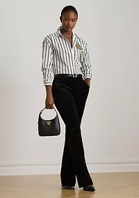 Women's Relaxed Fit Striped Cotton Shirt