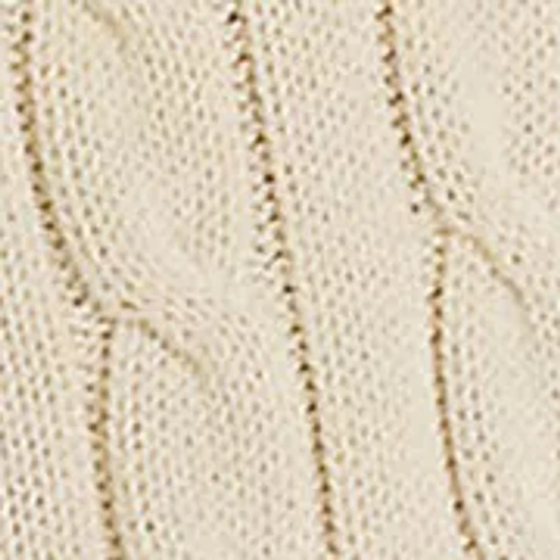 Women's Cable-Knit Cotton Cricket Sweater