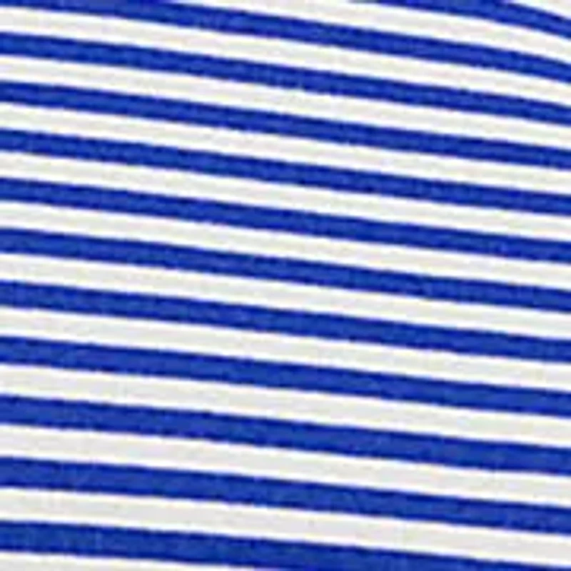 Women's Striped Stretch Cotton Crewneck T-Shirt