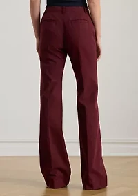 Petite Stretch Cotton Chino Flare Pant