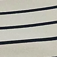 Plus Striped Stretch Cotton Boat Neck T-Shirt