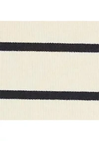 Plus Striped Stretch Cotton Boat Neck T-Shirt