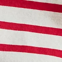 Women's Striped Embroidered-Logo Jersey T-Shirt