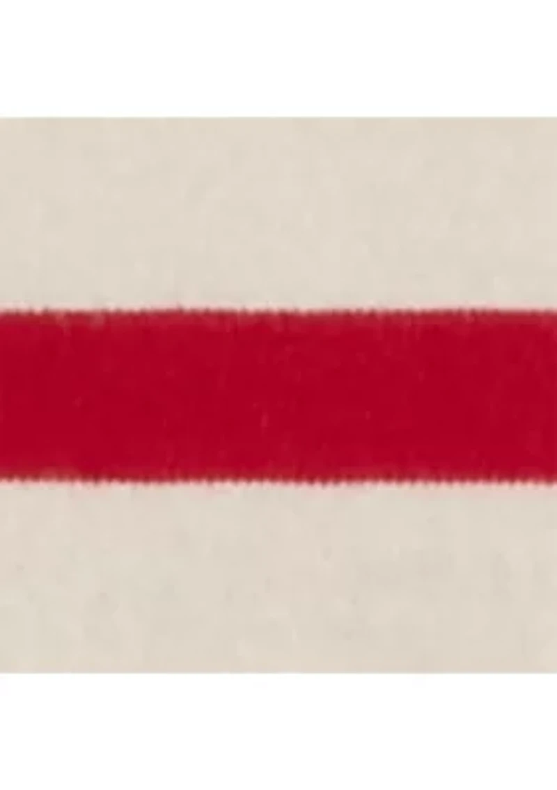 Women's Striped Embroidered-Logo Jersey T-Shirt