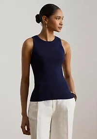 Women's Rib-Knit Sleeveless Sweater