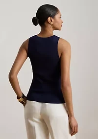 Women's Rib-Knit Sleeveless Sweater