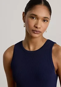 Women's Rib-Knit Sleeveless Sweater