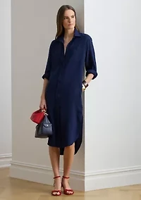Women's Double-Faced Georgette Shirtdress