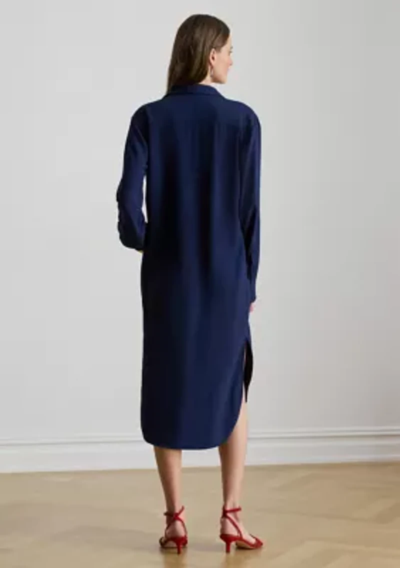 Women's Double-Faced Georgette Shirtdress