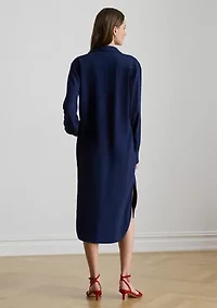 Women's Double-Faced Georgette Shirtdress