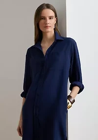 Women's Double-Faced Georgette Shirtdress