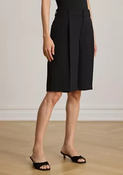 Double-Faced Georgette Bermuda Shorts