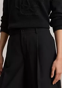 Double-Faced Georgette Bermuda Shorts