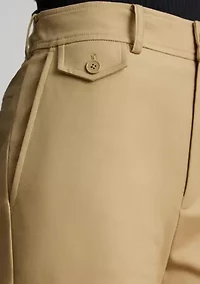 Double-Faced Stretch Cotton Cropped Pants