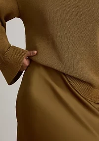 Women's Satin Charmeuse Maxi Skirt