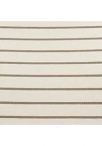 Petite Striped Stretch Cotton Boat Neck T-Shirt
