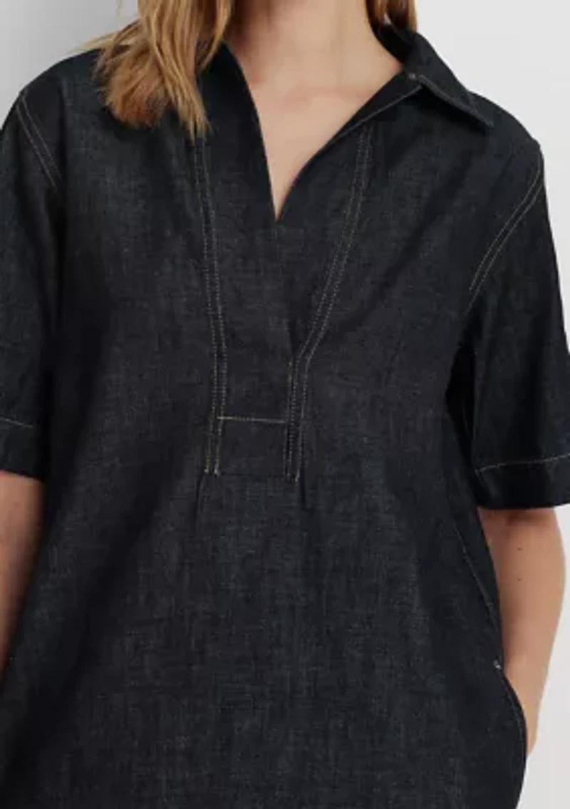 Denim Shift Dress