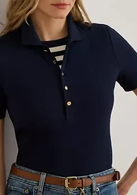 Stretch Piqué Polo Shirt