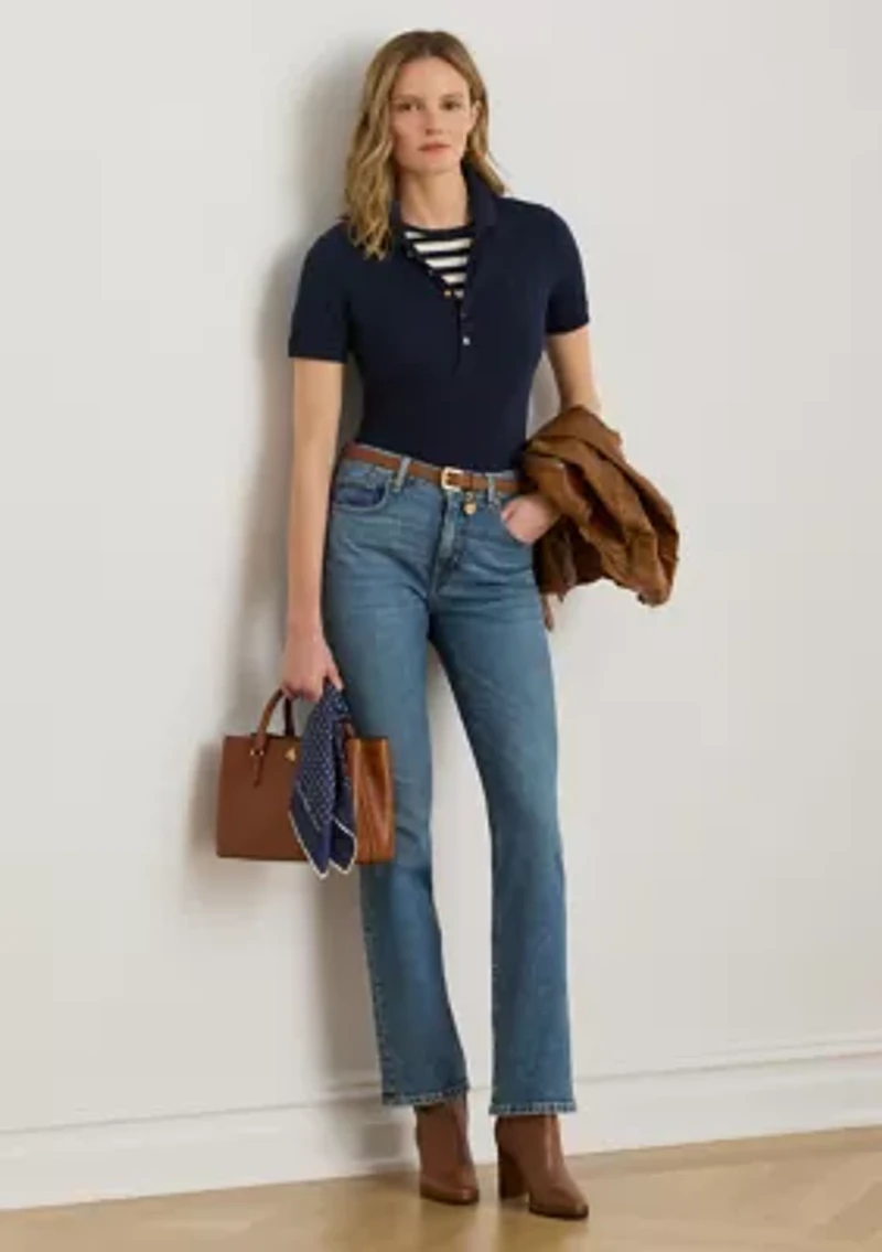 Stretch Piqué Polo Shirt