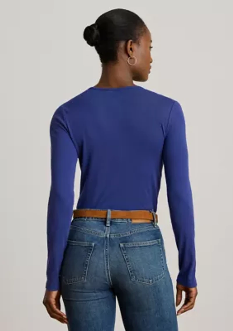 Women's Stretch Cotton Long-Sleeve T-Shirt