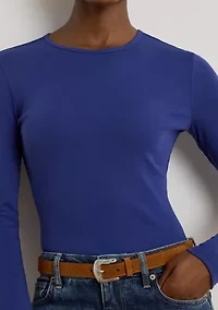 Women's Stretch Cotton Long-Sleeve T-Shirt