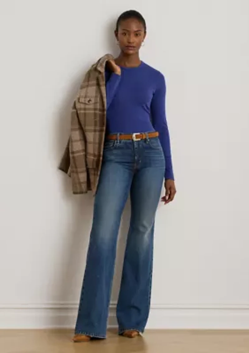 Women's Stretch Cotton Long-Sleeve T-Shirt