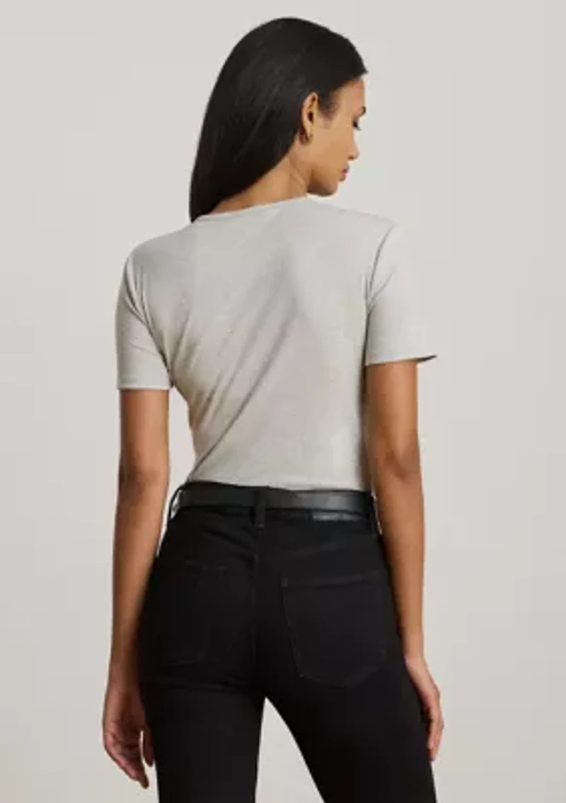 Women's Stretch Cotton Crewneck Tee