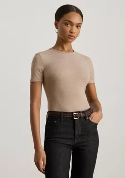 Women's Stretch Cotton Crewneck Tee