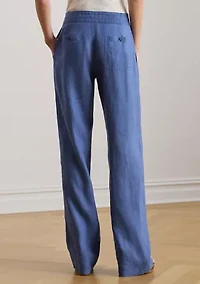Women's Linen Wide-Leg Pants