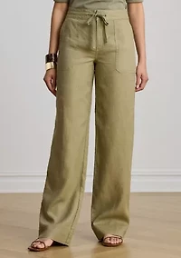Linen Wide-Leg Pant