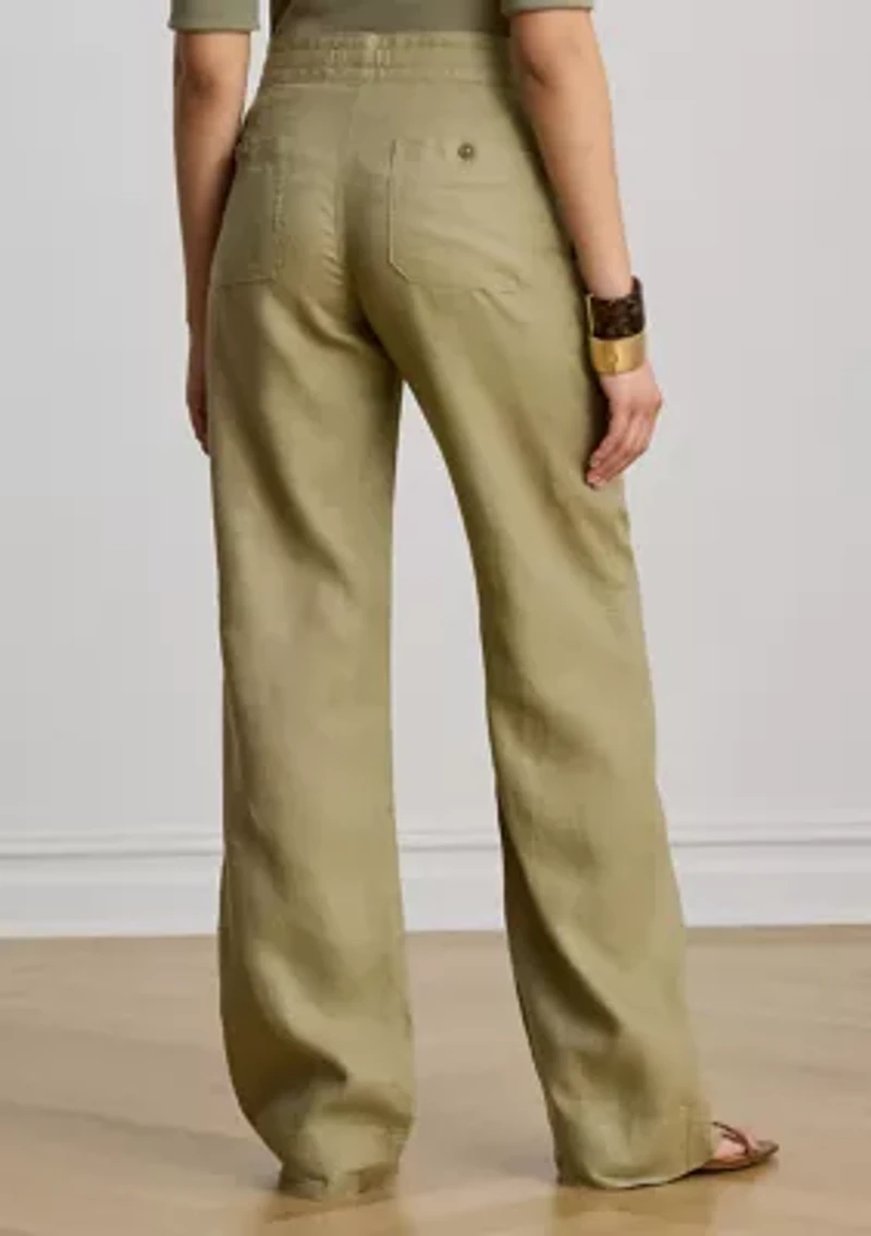 Linen Wide-Leg Pant