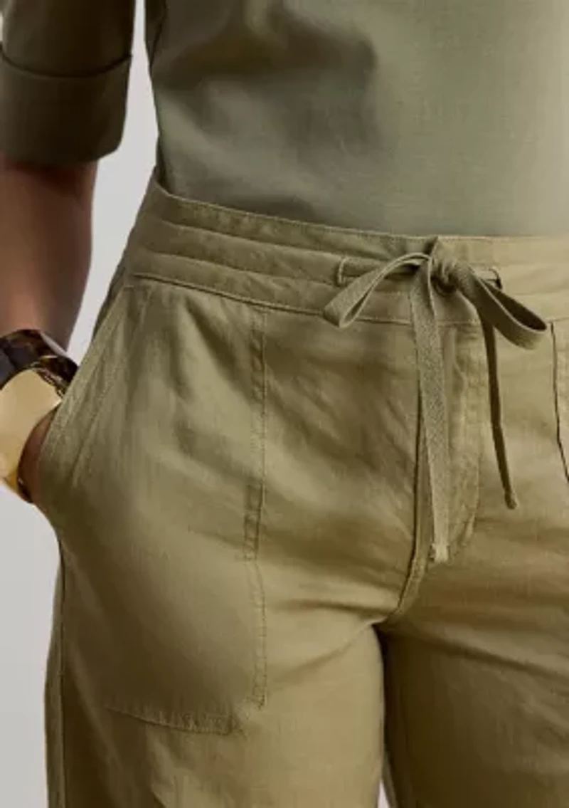 Linen Wide-Leg Pant