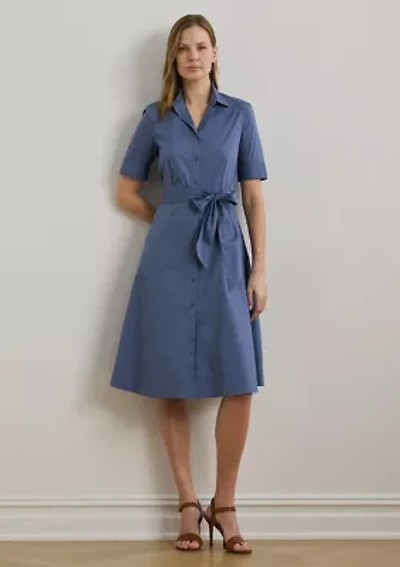 Women's Cotton-Blend Shirtdress