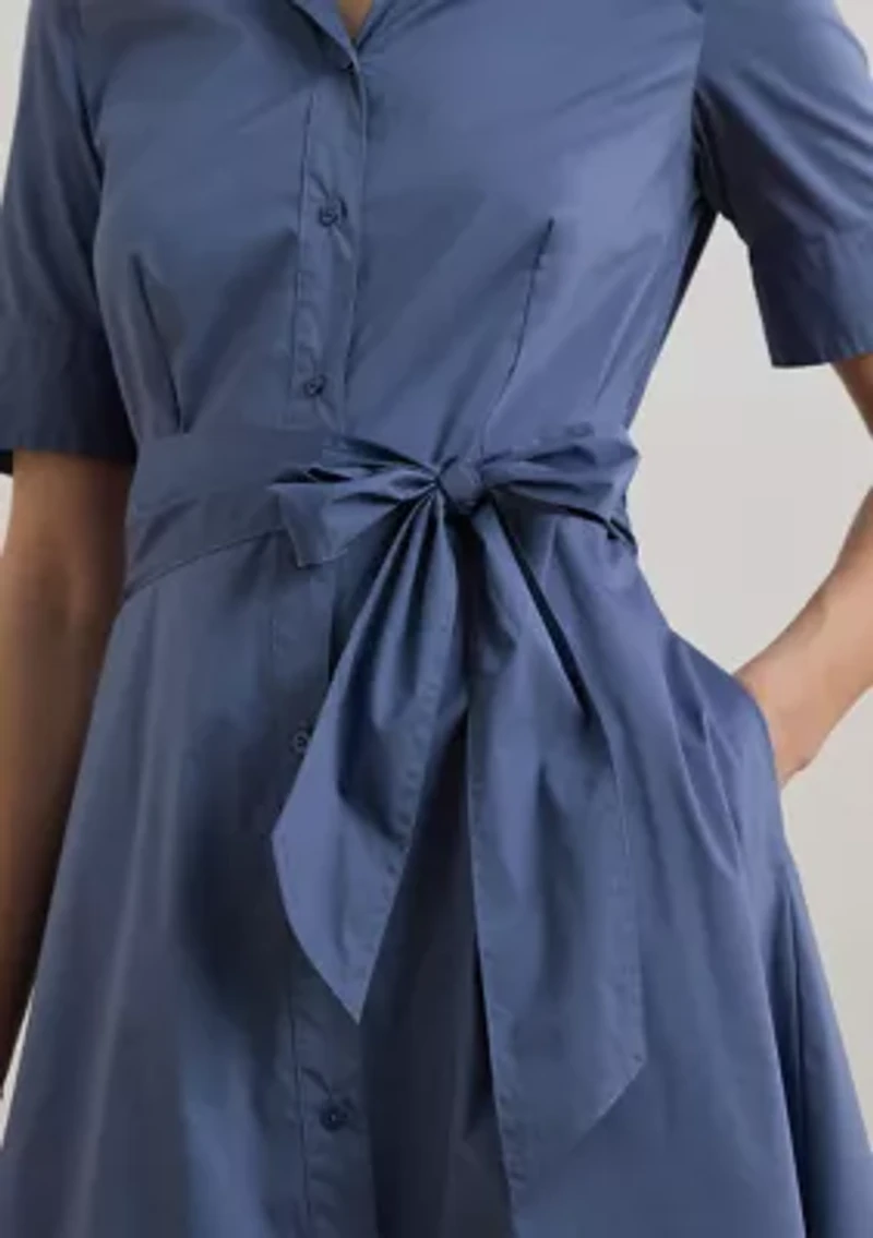Women's Cotton-Blend Shirtdress