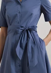 Women's Cotton-Blend Shirtdress