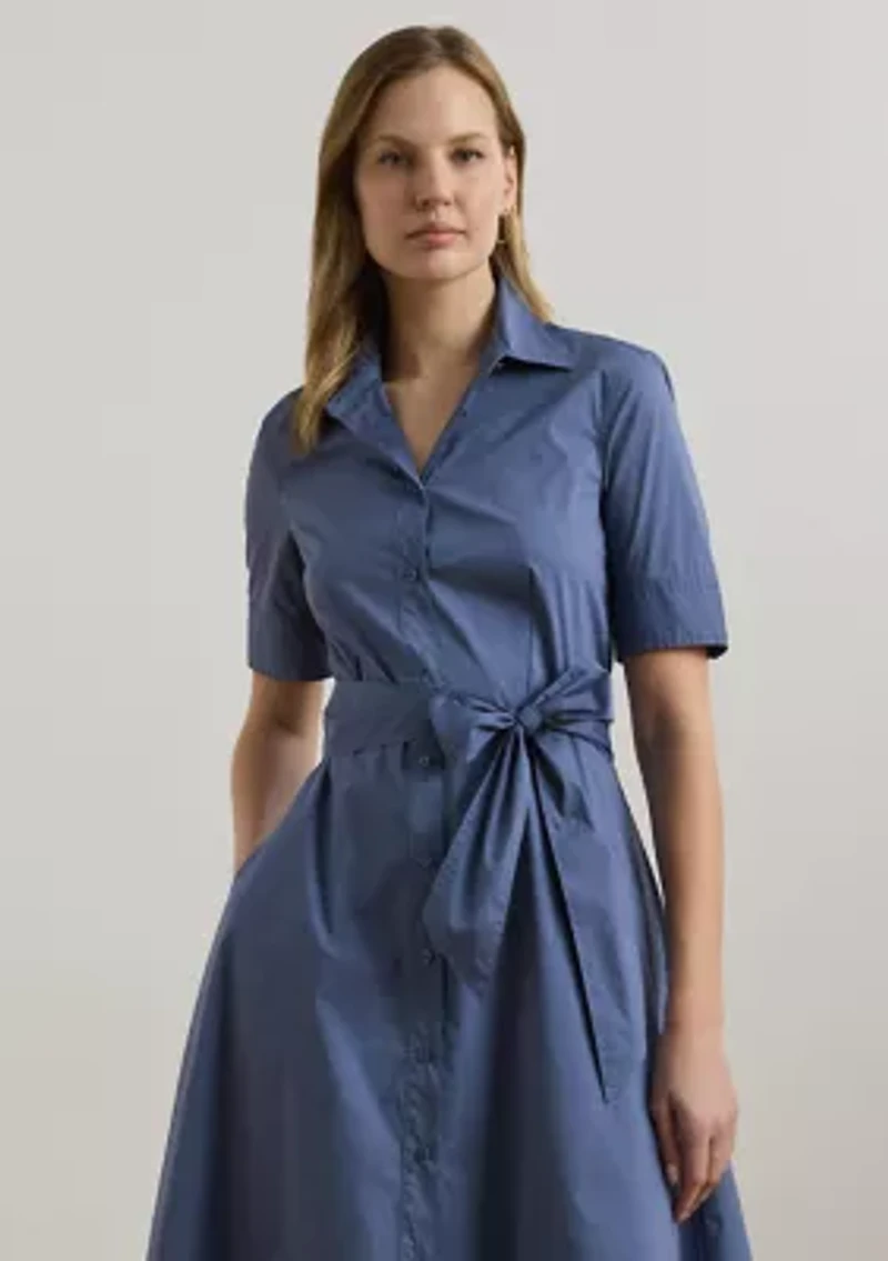 Women's Cotton-Blend Shirtdress