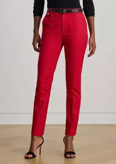Double-Faced Stretch Cotton Pants