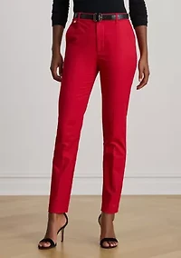 Double-Faced Stretch Cotton Pants