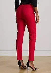 Double-Faced Stretch Cotton Pants