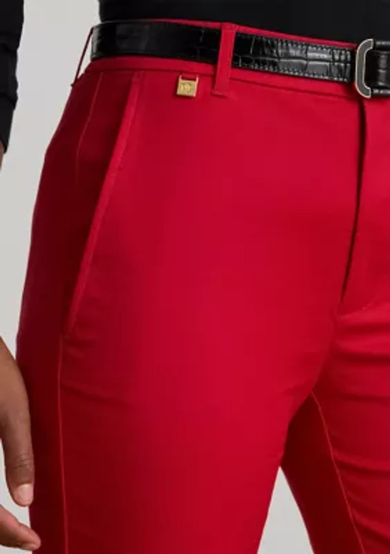 Double-Faced Stretch Cotton Pants