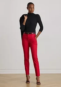 Double-Faced Stretch Cotton Pants