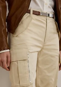 Cotton Sateen Cargo Pants