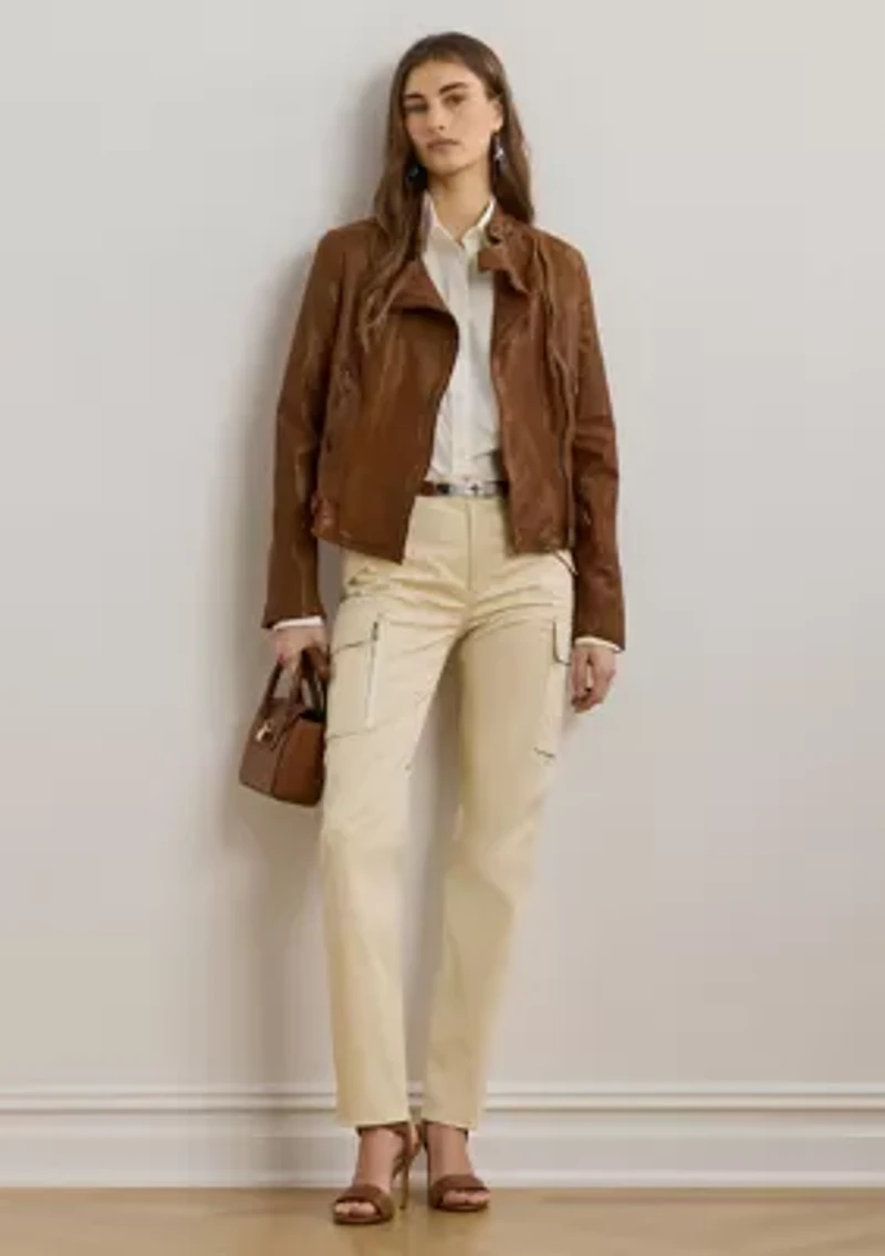 Cotton Sateen Cargo Pants