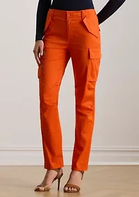 Women's Cotton Sateen Cargo Pants