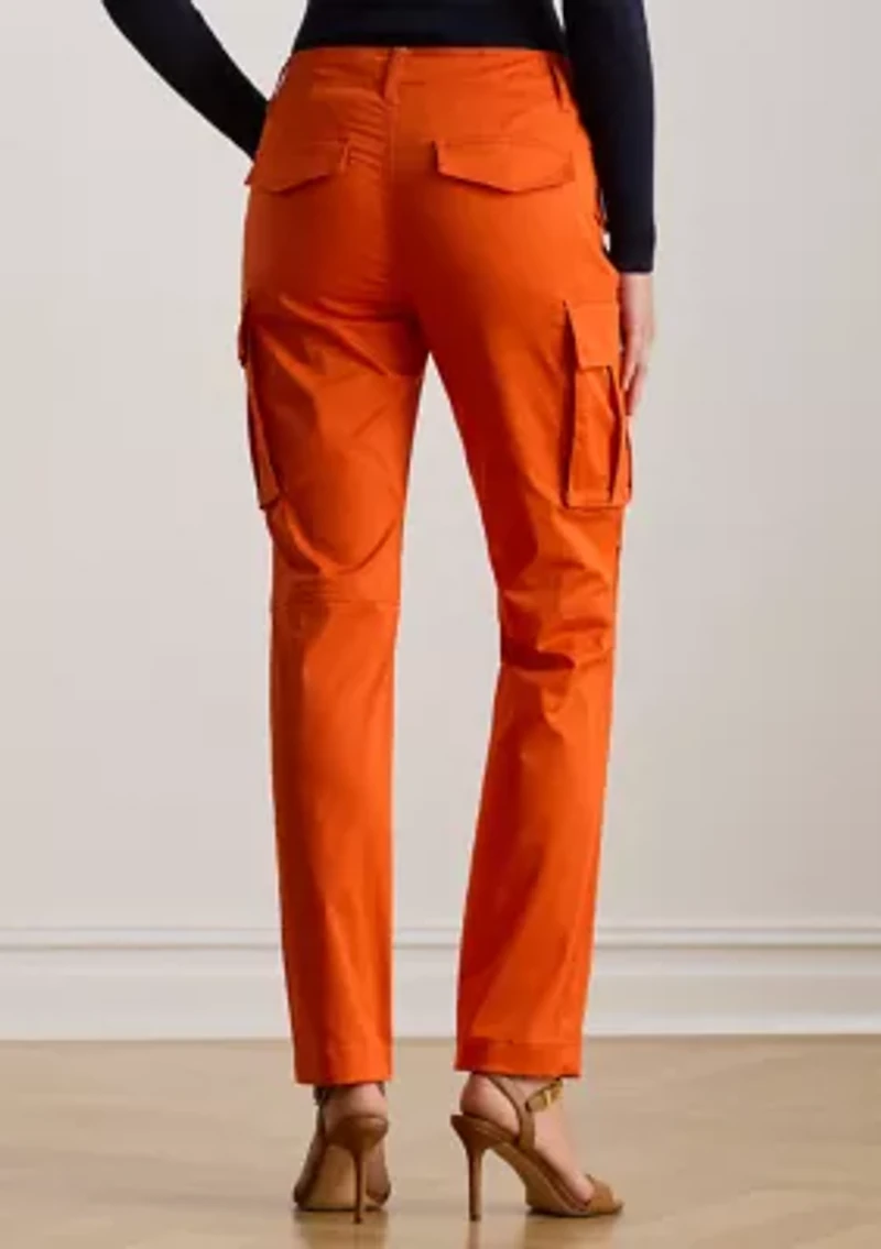 Women's Cotton Sateen Cargo Pants