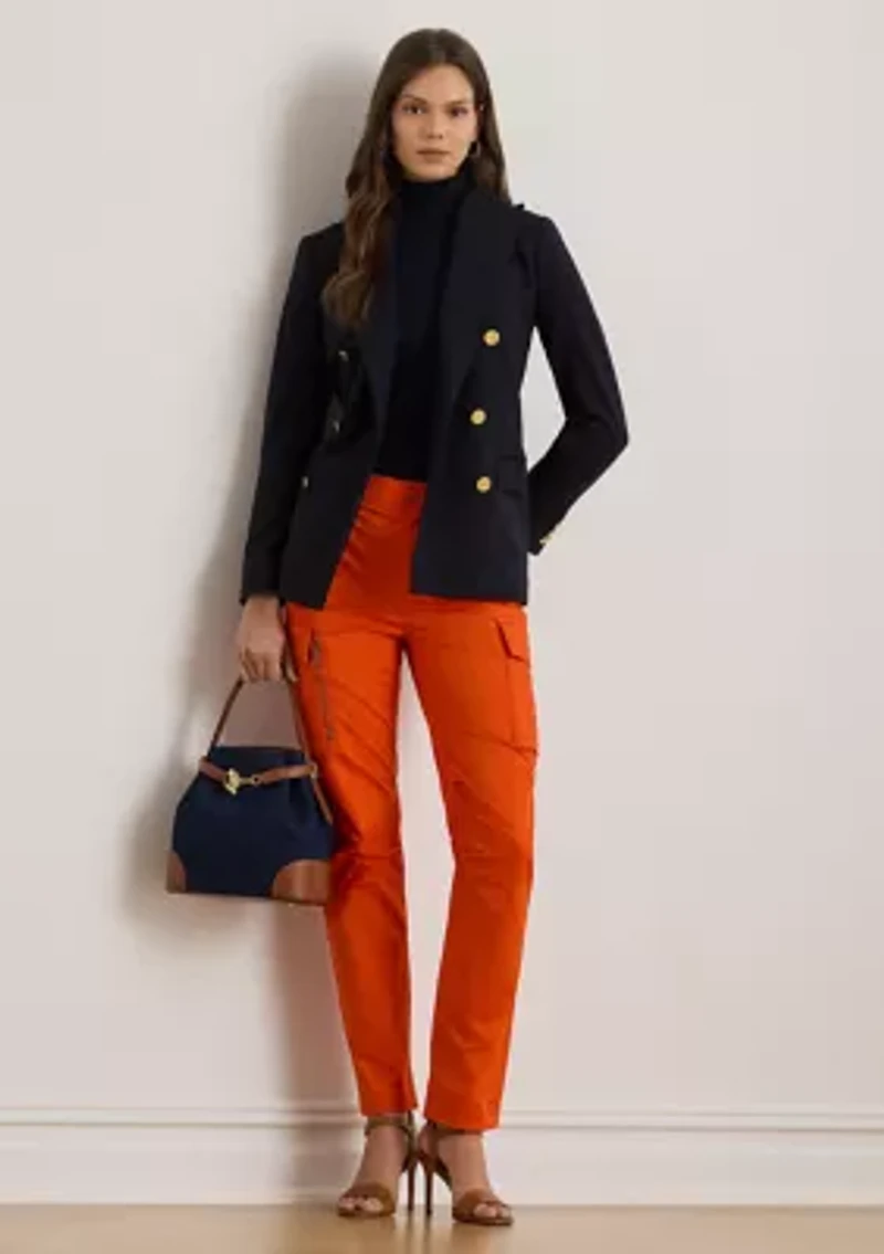 Women's Cotton Sateen Cargo Pants