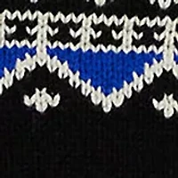 Fair Isle Wool Blend Crew Neck Sweater