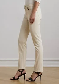 High Rise Straight Ankle Jeans