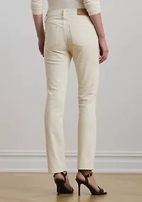High Rise Straight Ankle Jeans