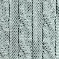 Cable Knit Cotton Polo Sweater